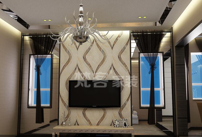 天津天鵝湖1號(hào)戶型圖，梵客家裝打造溫馨現(xiàn)代簡(jiǎn)約風(fēng)格